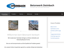 Tablet Screenshot of betonwerk-steinbach.de
